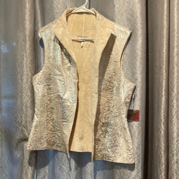 Metro 7 Metallic Sherpa Lined Jacket Vest - Large - Picture 1 of 3